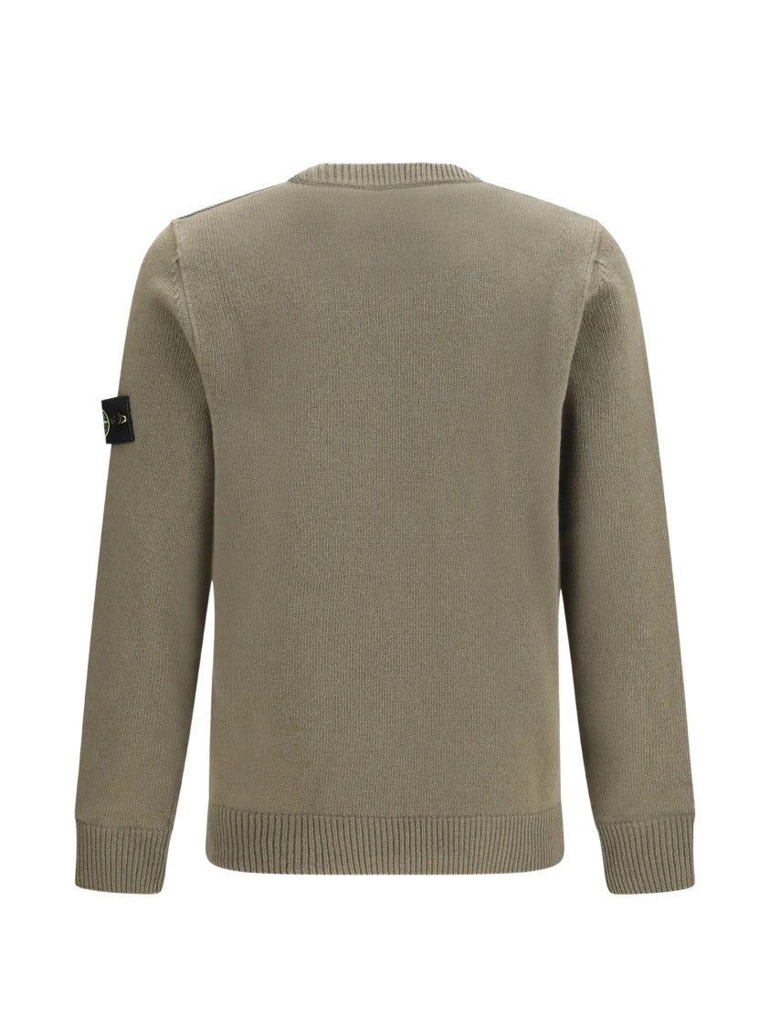 Stone Island Lambwool Stand Collar Sweater