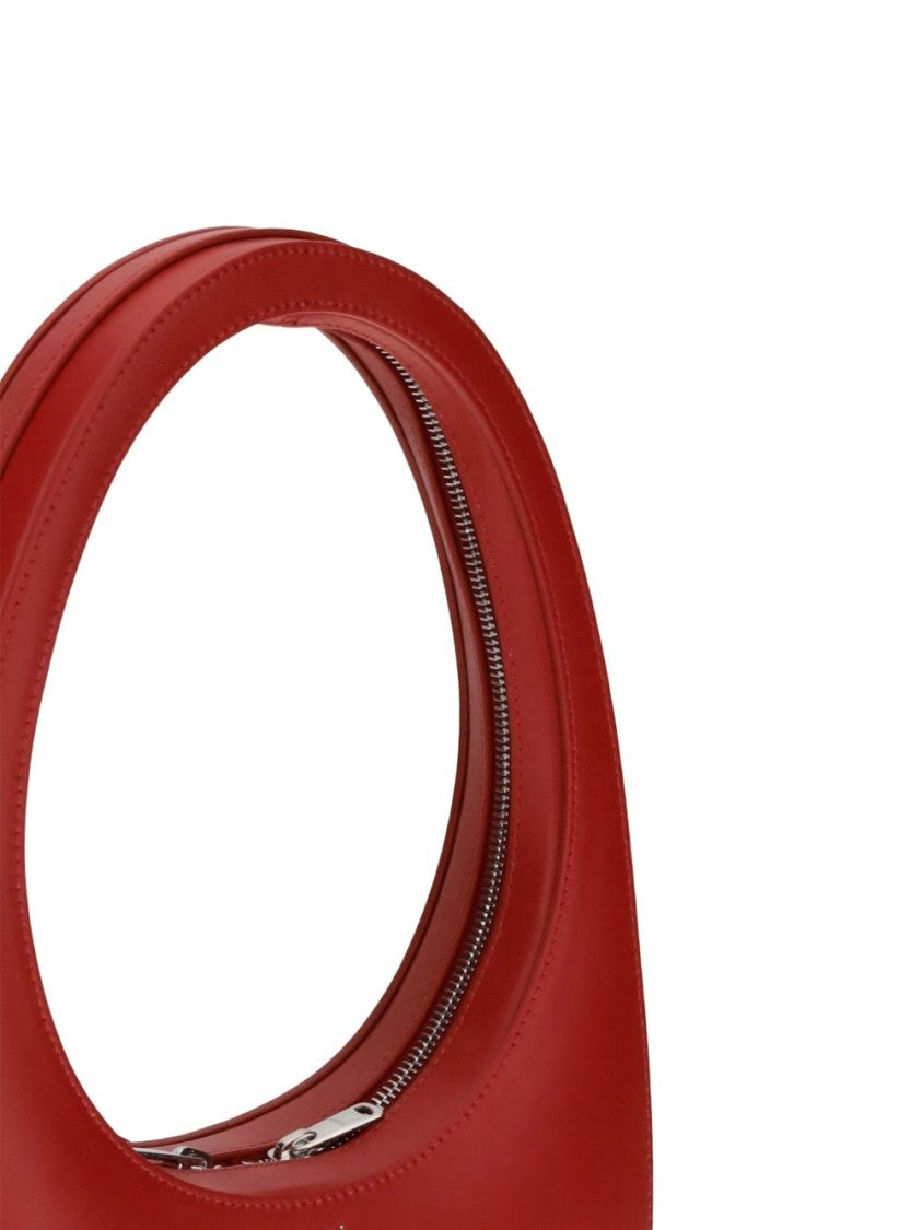Coperni Curved Red Leather Coperni Swipe Bag