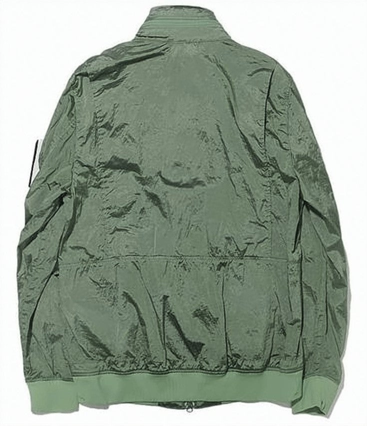 Stone Island Lightweight Green Polyamide Utility Jacket