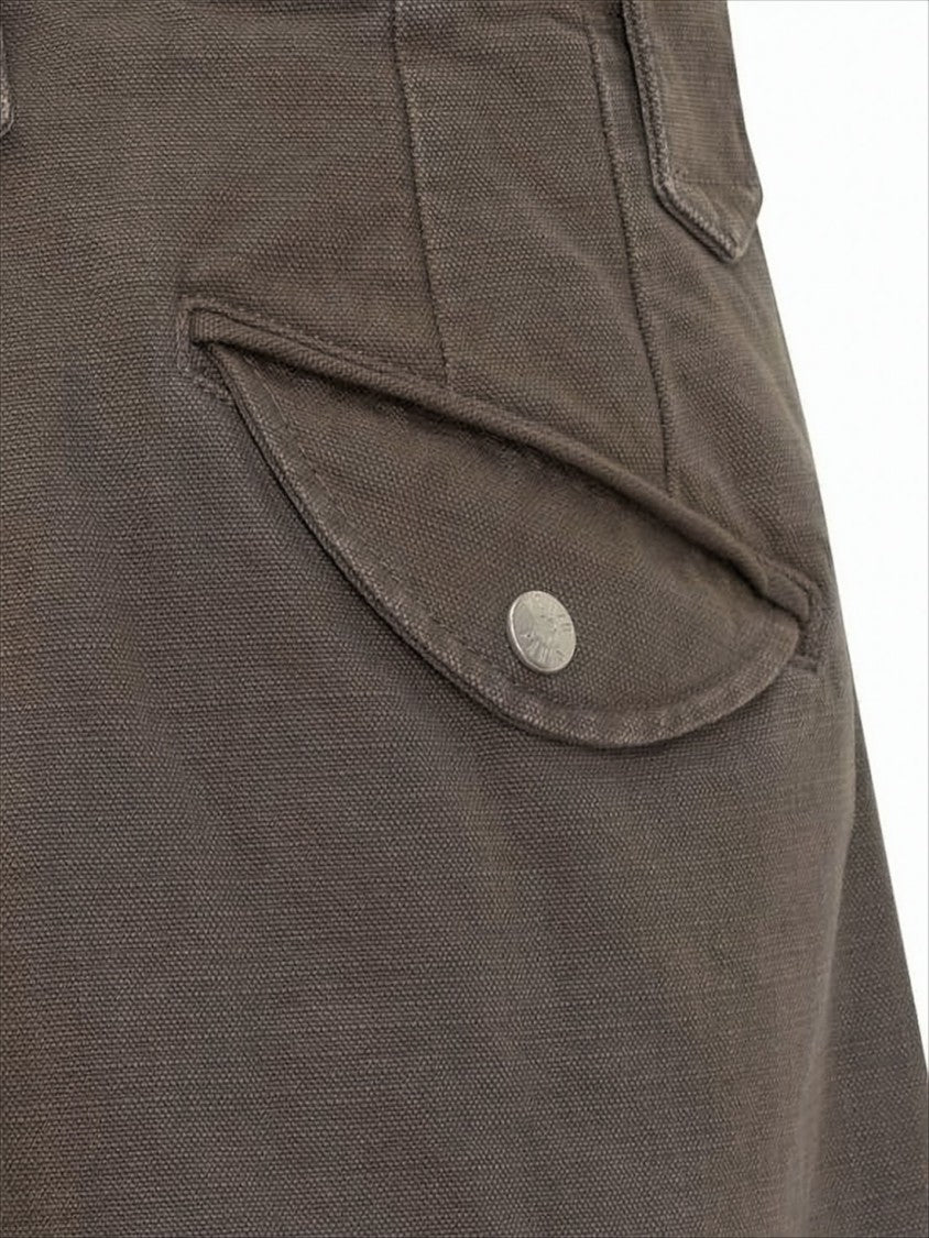 Kenzo Textured Cotton Straight Pants