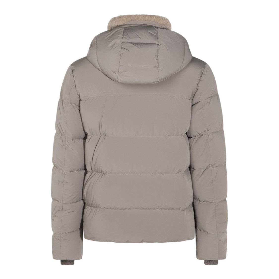 Moorer Shearling Lined Hooded Padded Coat