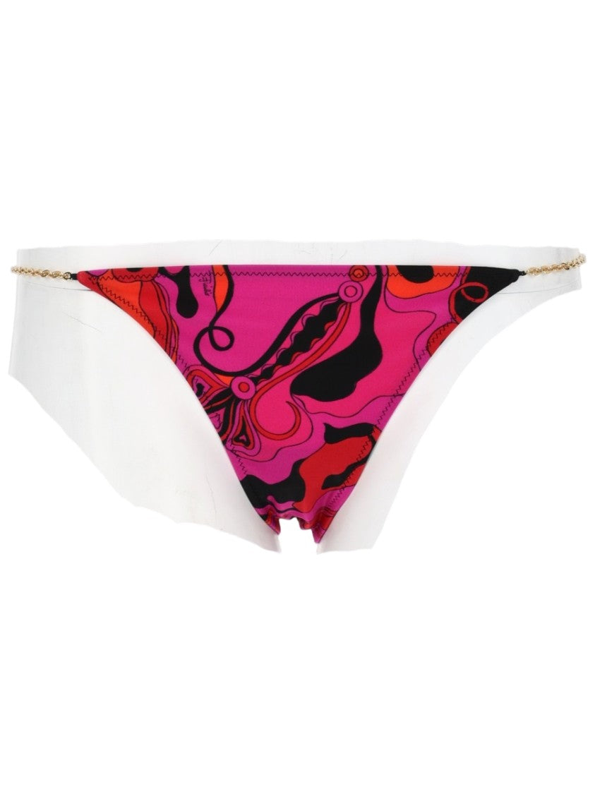 Pucci Vibrant Abstract Print Chain Bikini