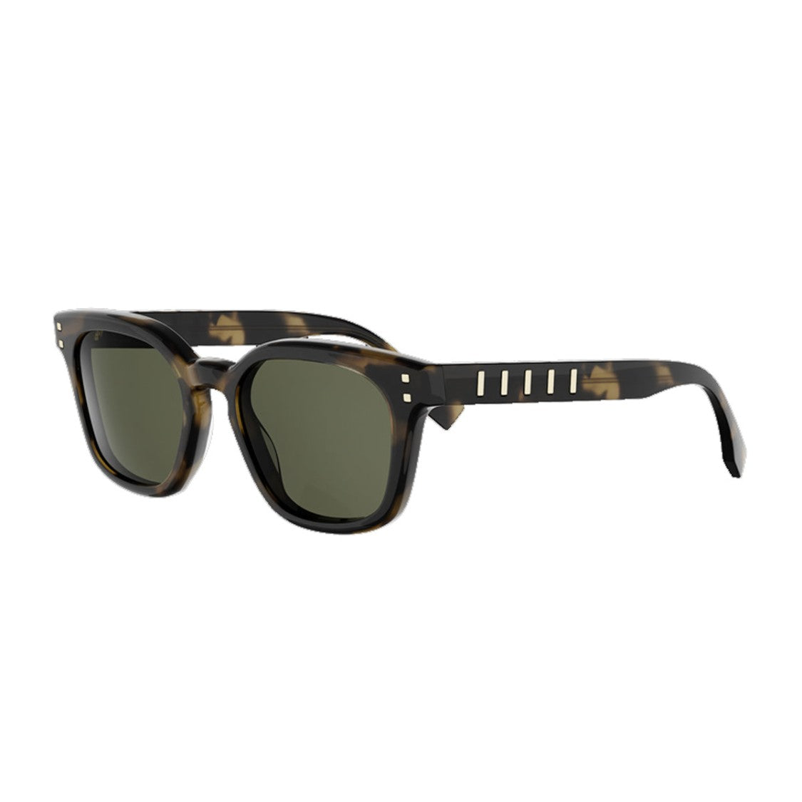 Fendi Havana Five Sisters Square Acetate Sunglasses