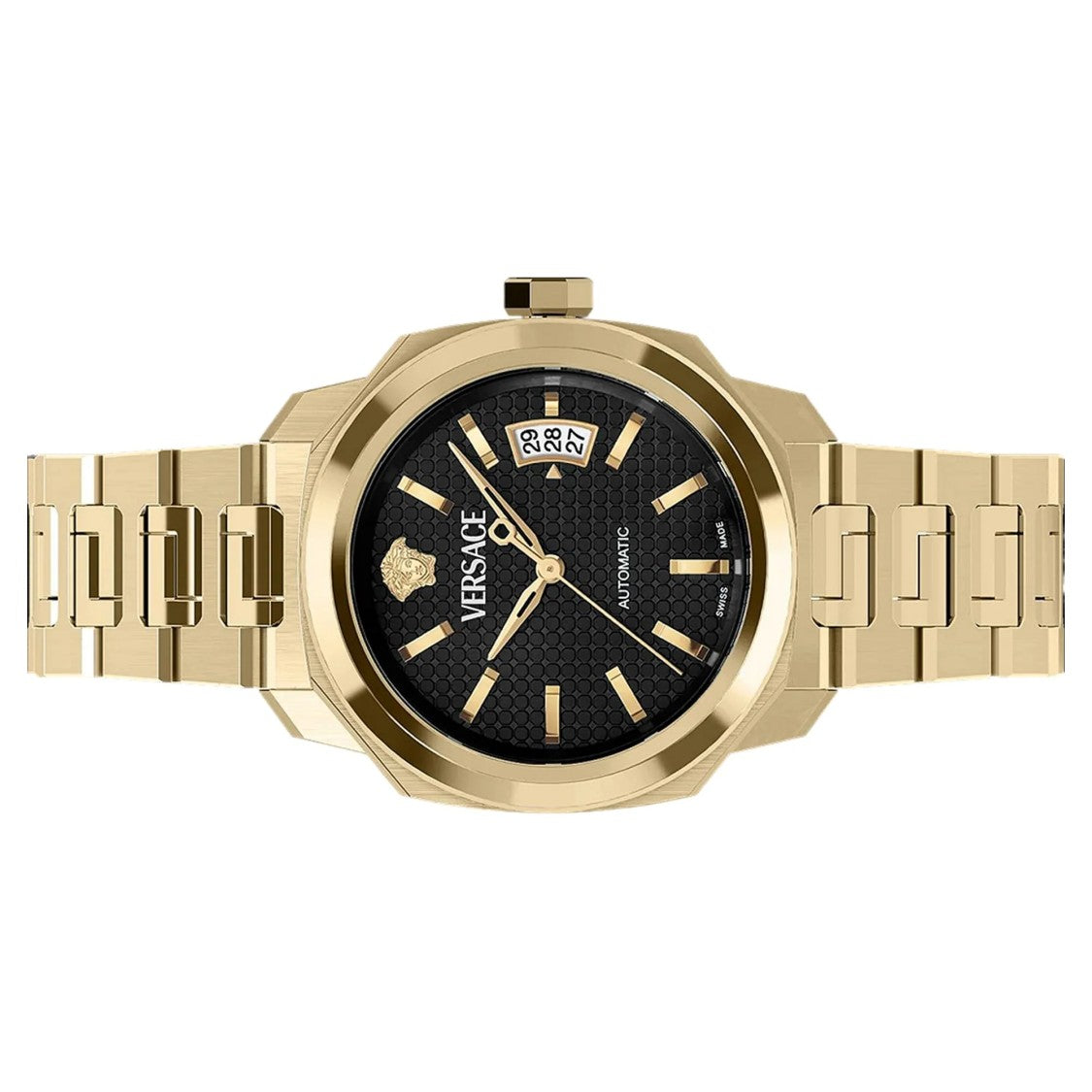 Versace Automatic Dylos Watch With Gold-Tone Stainless Steel Case And Bracelet