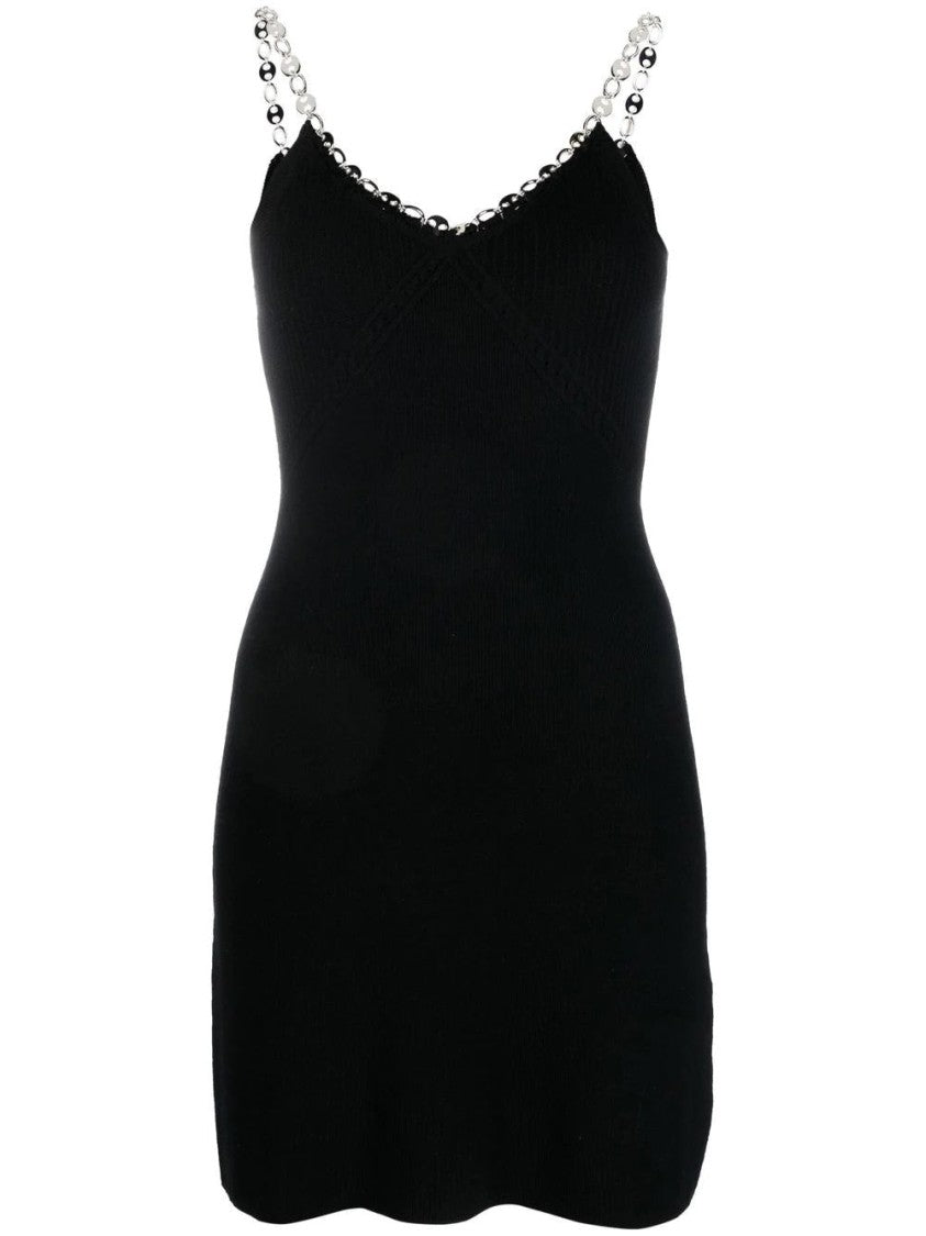 Paco Rabanne Tank Sleeve Chain Mini Dress