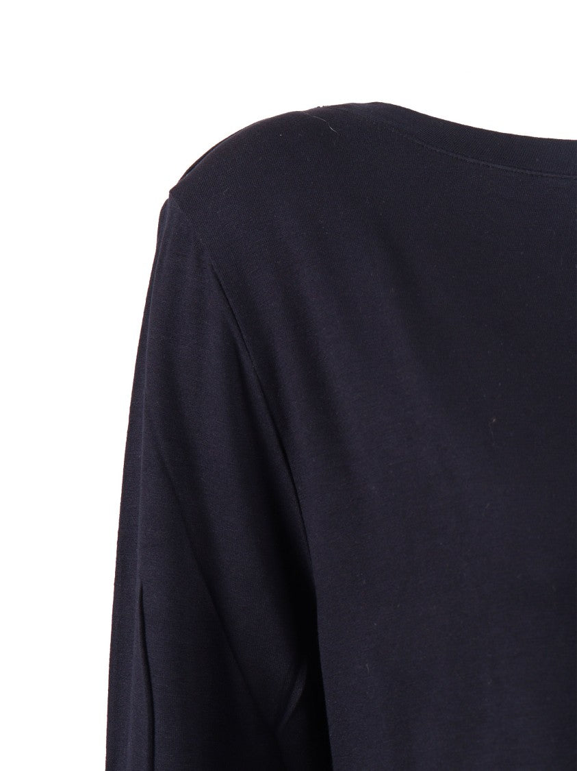 Filatures Du Lion Marine Boat Neck Three Quarter Top