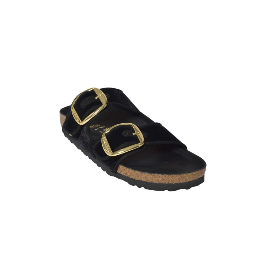 Birkenstock Open-Toe Sandals With Gold Buckle Accents