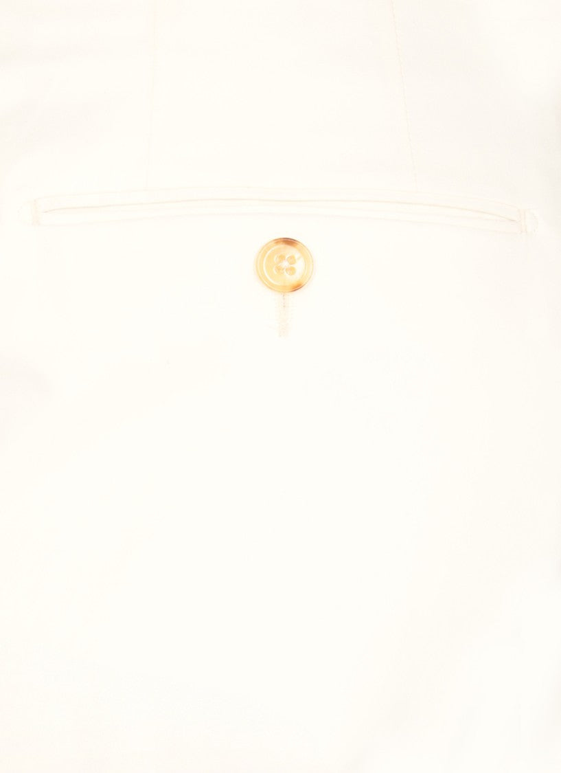 Zegna White Cotton Pants