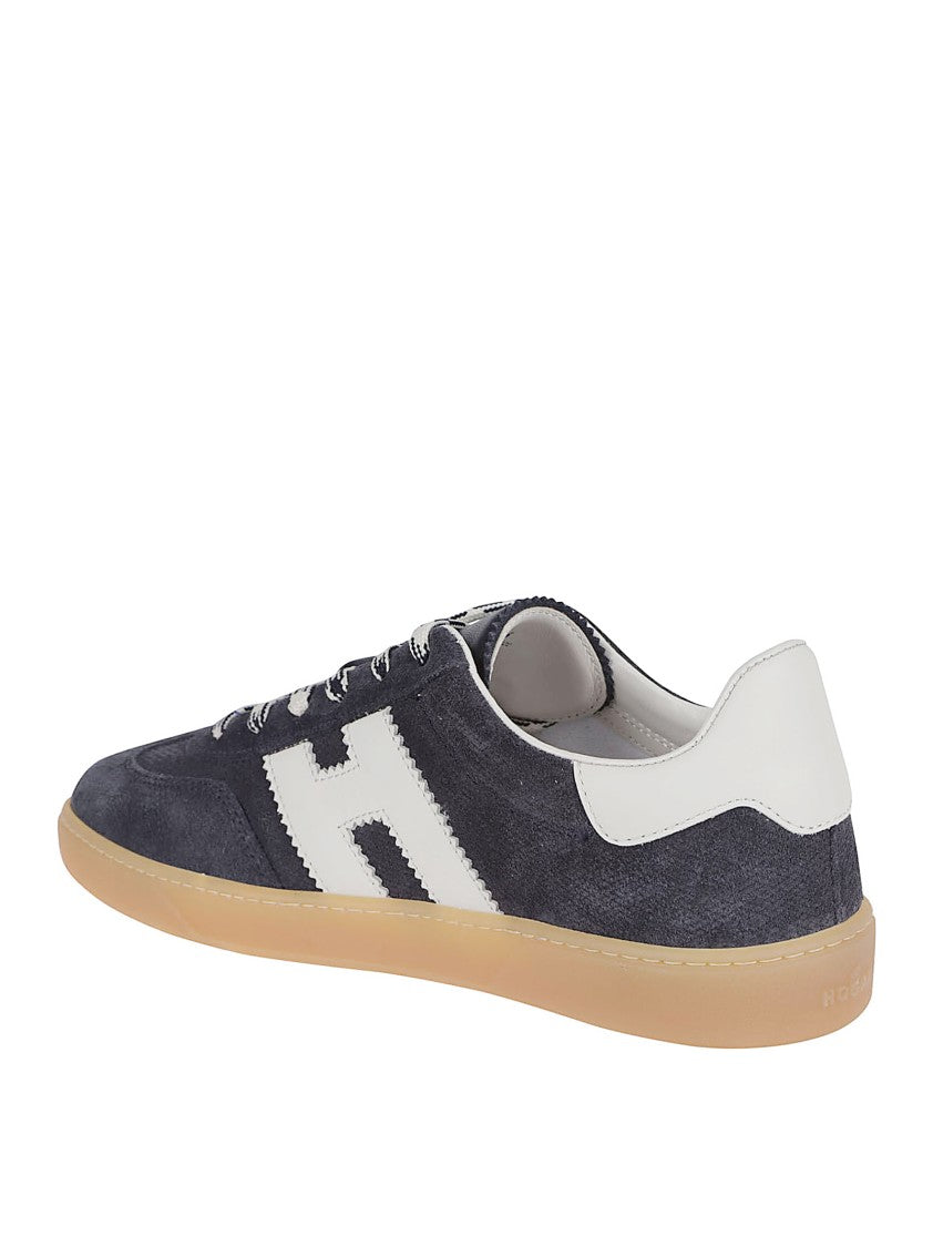 Hogan Suede Sneakers With Contrasting Leather Insert