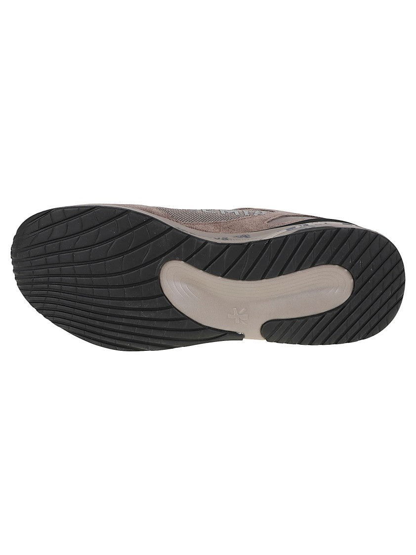 Premiata Brown Moerun Suede-Blend Sneakers