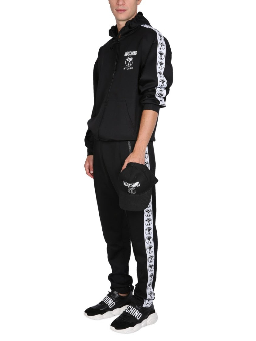 Moschino Tapered Black Jogging Pants