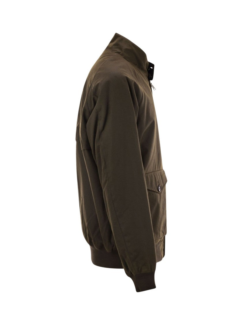 Baracuta High-Neck Zipped Bomber Jacket