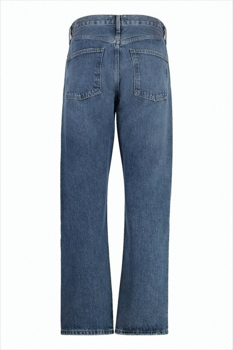 Agolde Mid-Rise Cropped Denim Trousers