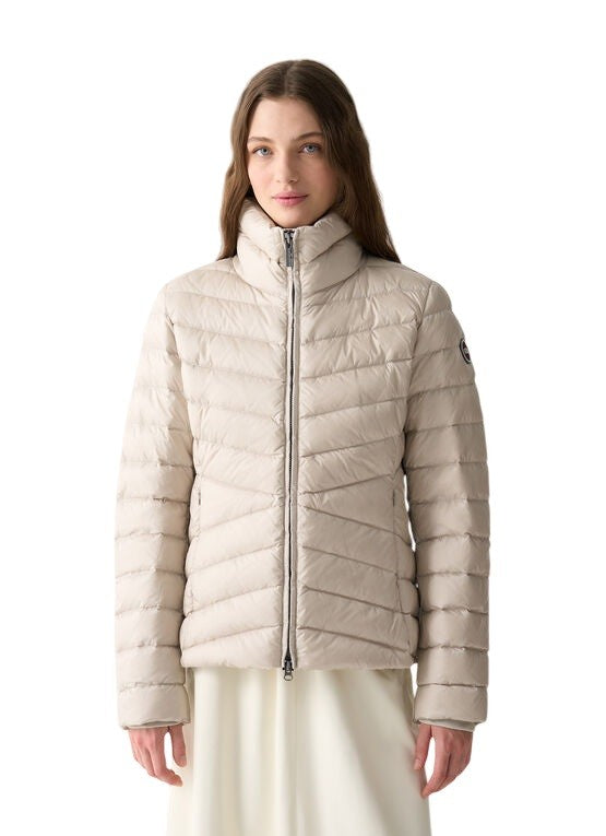 Colmar Originals Cream Down Jacket With Oblique Quilting