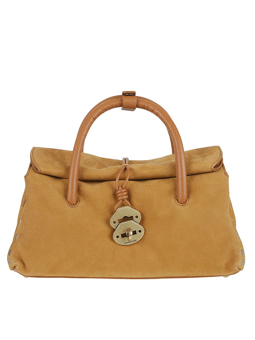 Zanellato Elegant Brown Calf Leather Crossbody Bag