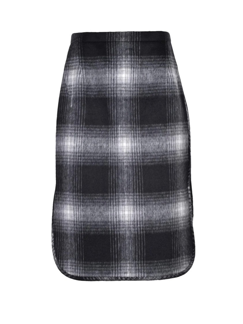 N°21 Grey Polyester Wool Elastane Women's Pencil Skirt