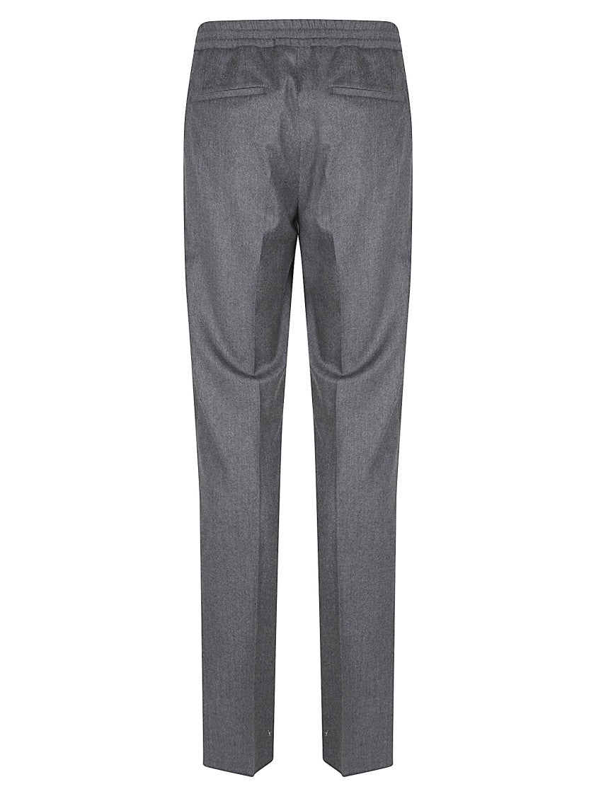 Lardini Straight-Leg Tailored Pants With Subtle Pleat