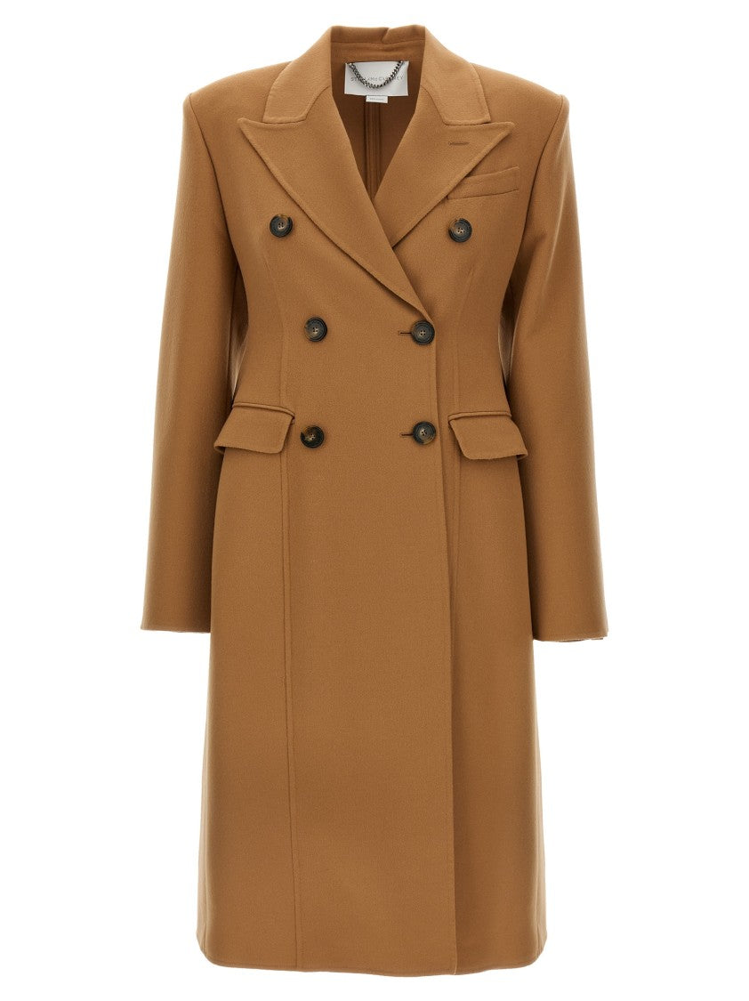 Stella Mccartney Tailored Brown Wool Coat