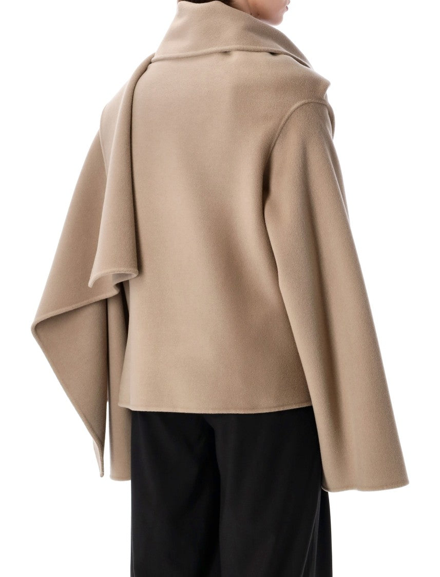 Alberta Ferretti Oversized Wool And Cashmere Cape
