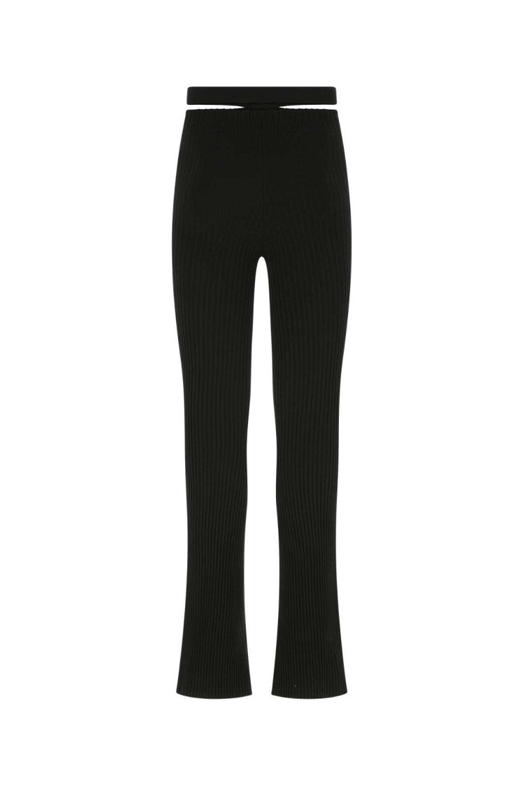 Andreâdamo Black Stretch Viscose Blend Pant