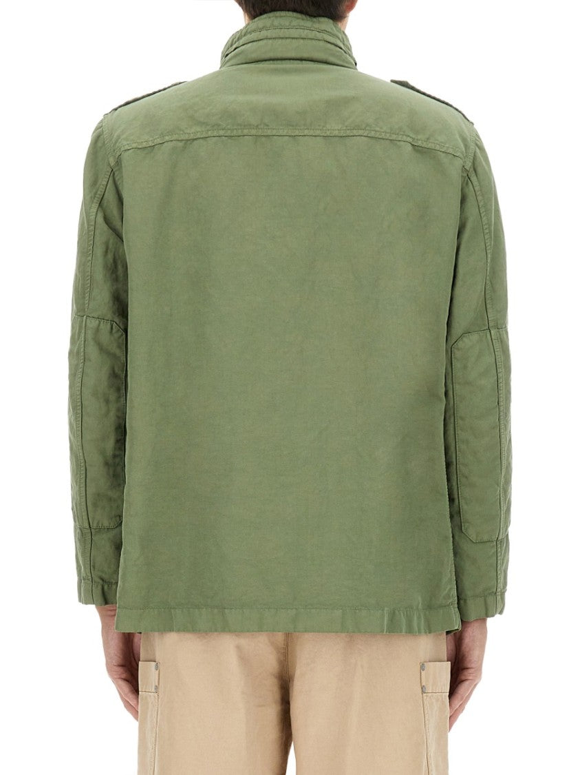 Fay Utility-Inspired Green Jacket