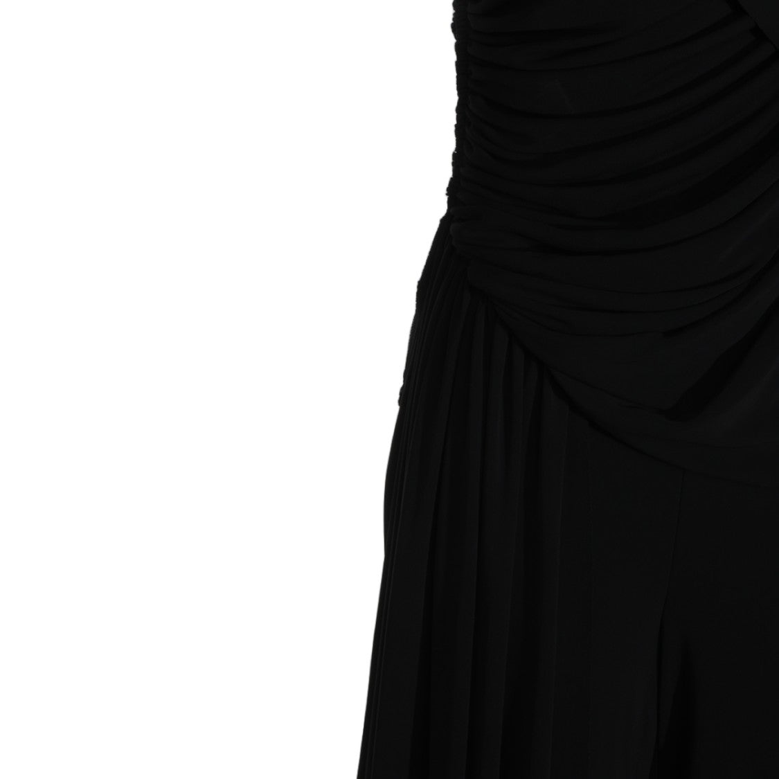 Lanvin Black Strapless Wide-Leg Jumpsuit