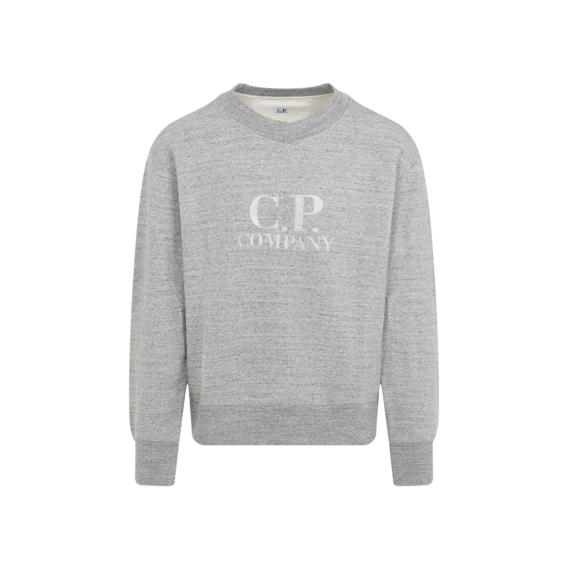 C.P. Company Cotton Sweatshirt With Fit And Signature Logo