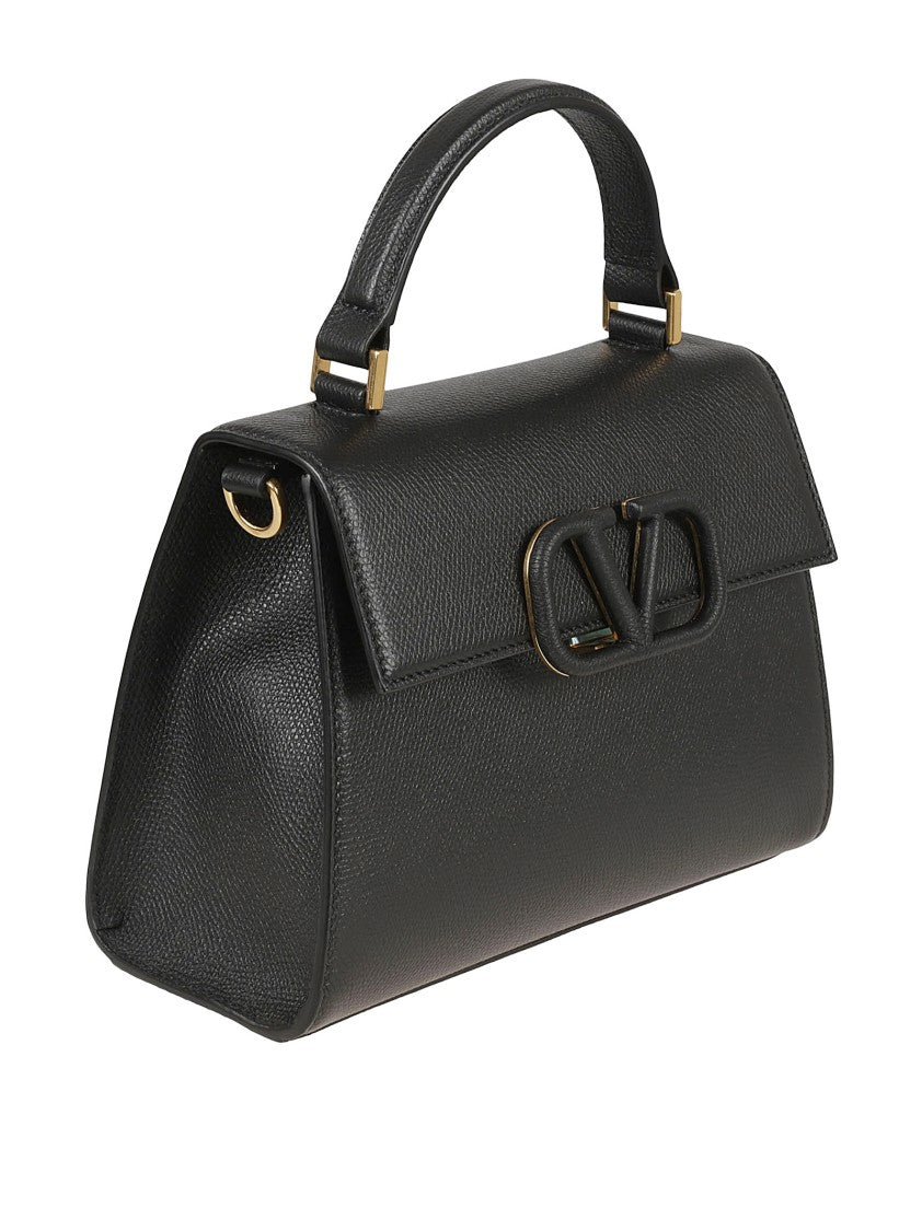 Valentino Garavani Structured Handbag With Signature Logo Closure