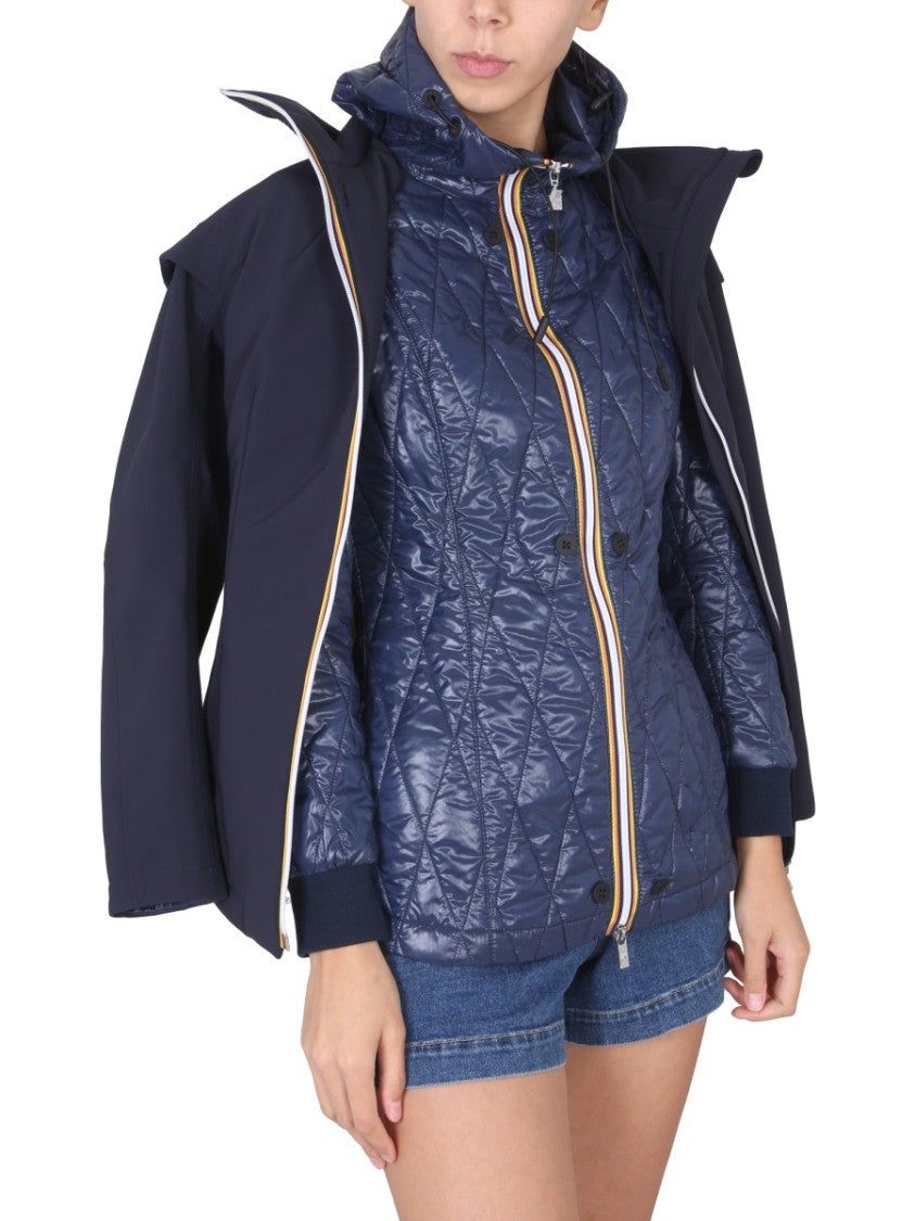 K-Way Short Zippered Windbreaker With Structured Fit