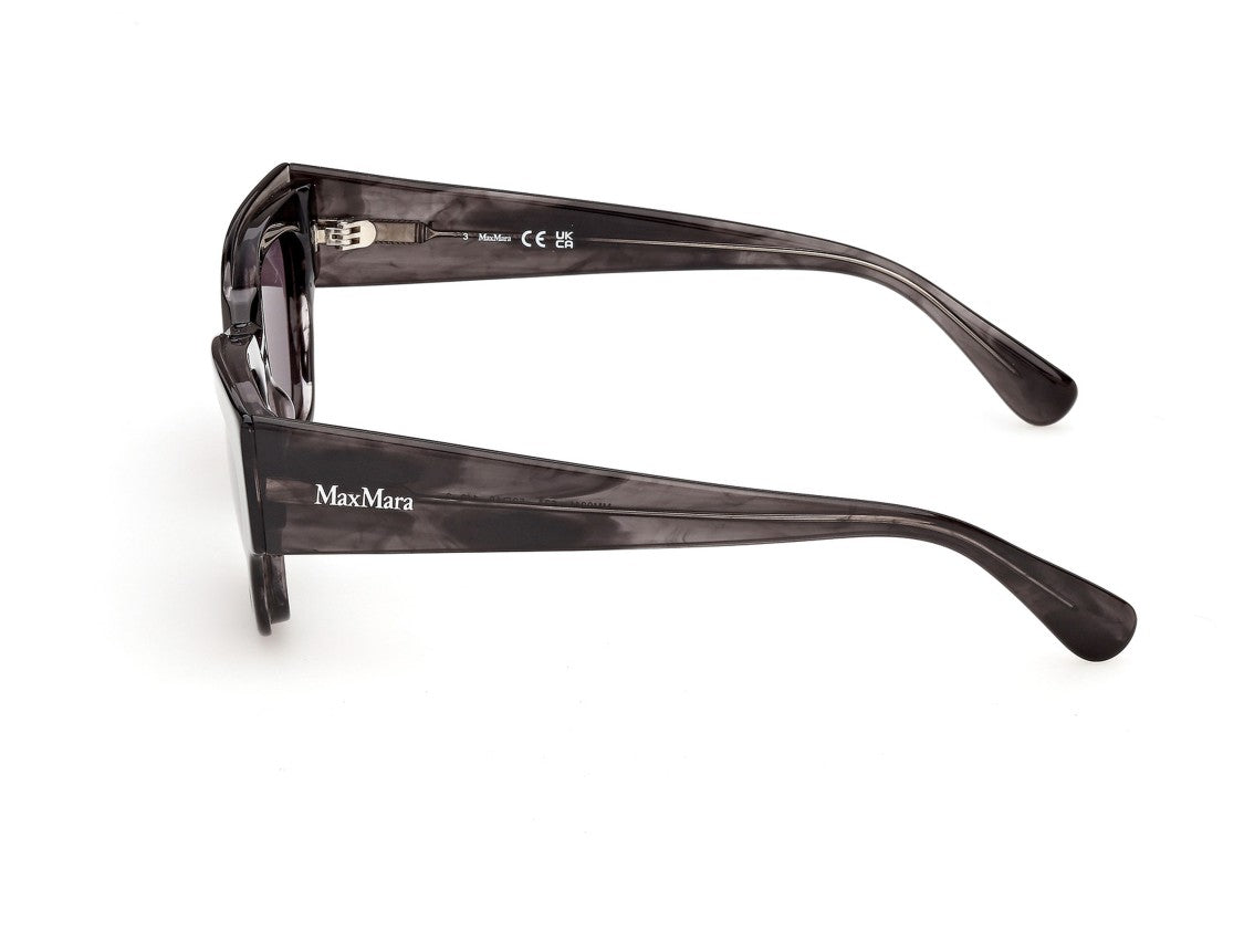 Max Mara Mm0211 Oversized Marbled Acetate Square Sunglasses
