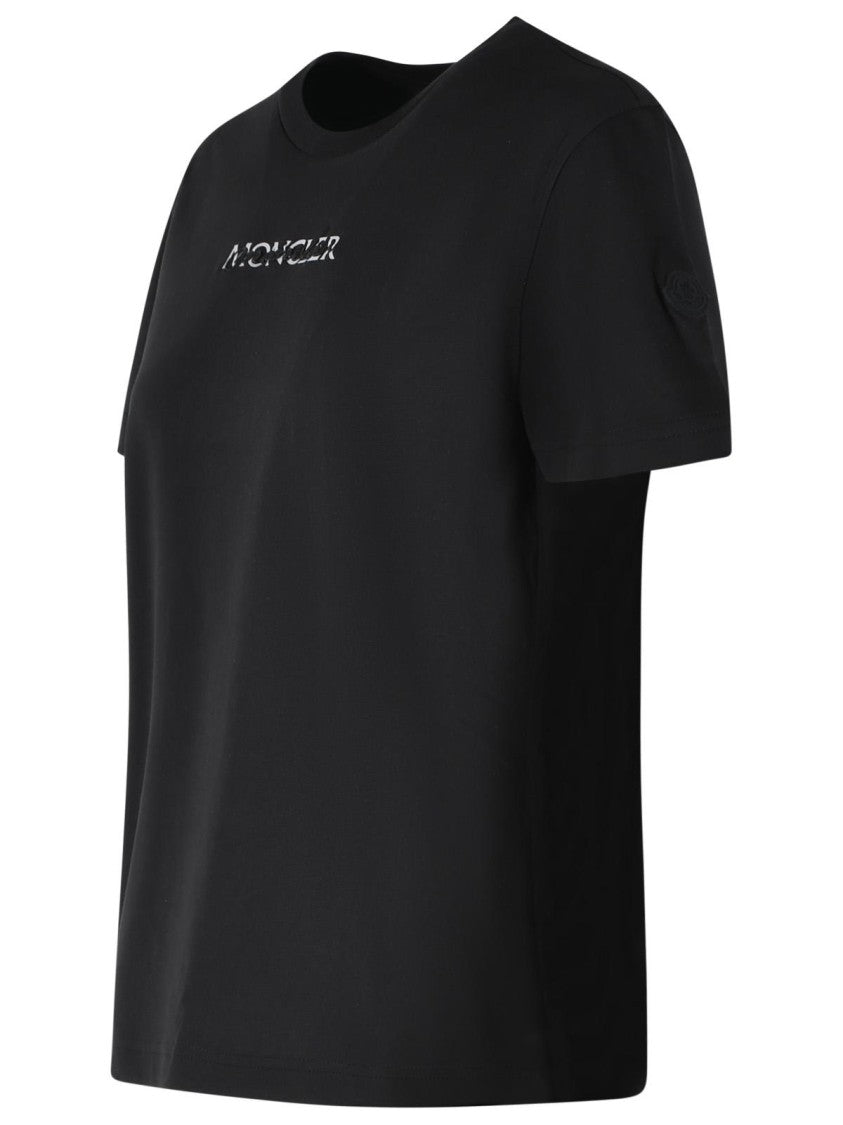Moncler Black Cotton T-Shirt