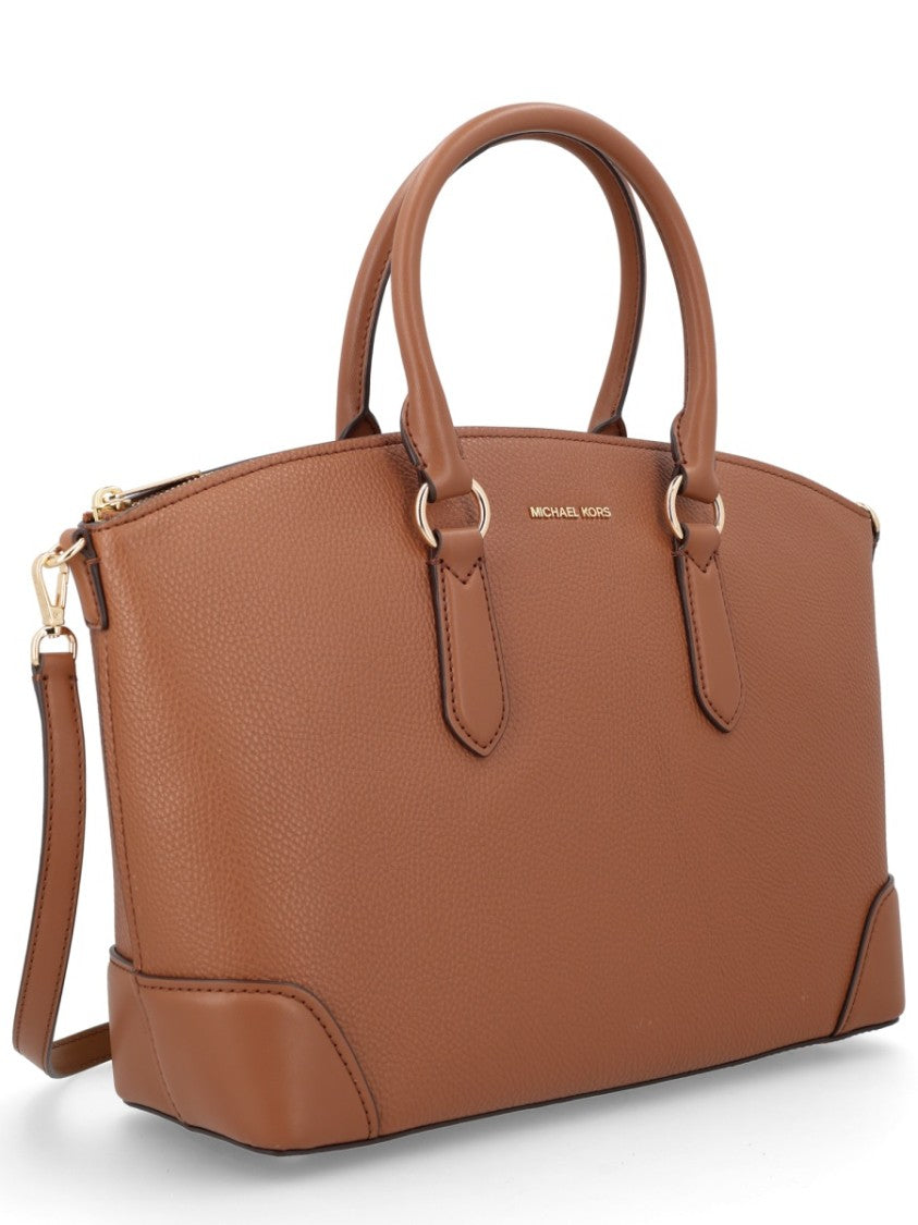 Michael Michael Kors Pebbled Texture Smooth Corner Handbag