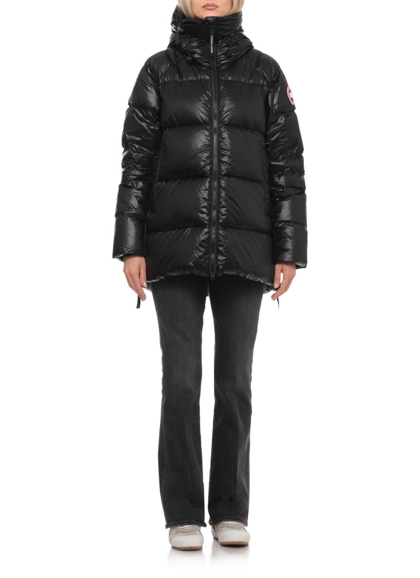 Canada Goose Padded And Quilted Black Down Jacket