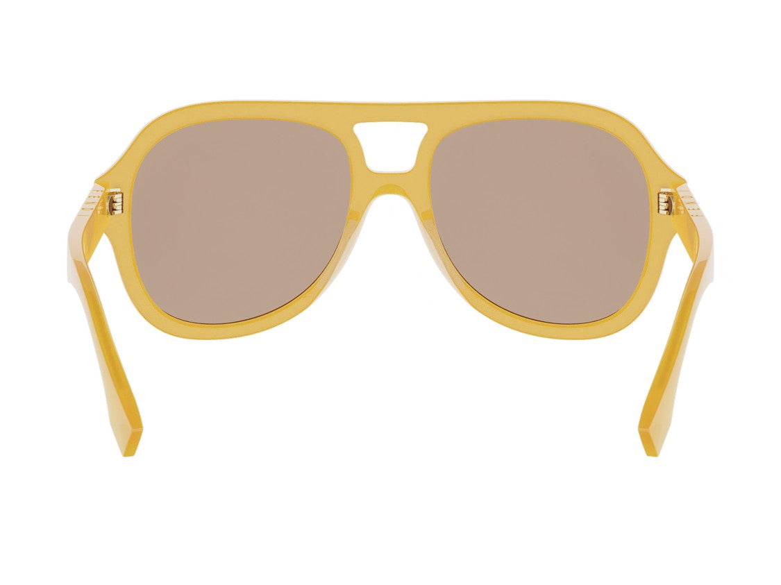 Fendi Fe40232i Mustard Yellow Oversized Aviator Sunglasses