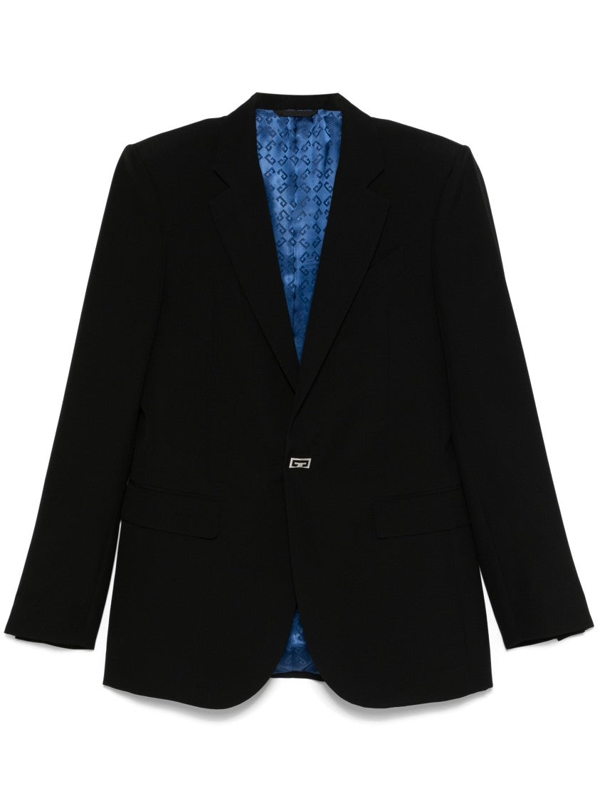 Givenchy Single-Breasted Structured Technical Wool Jacket