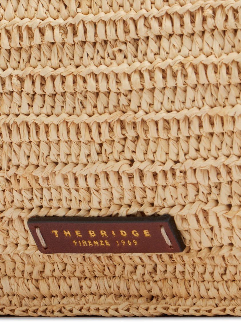 The Bridge Shopping Rectangular Straw Fringed Tote Bag