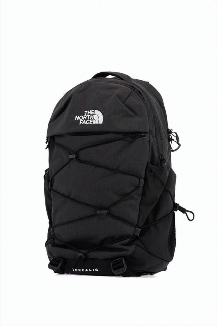 The North Face Spacious Black Nylon Backpack With Bungee Detail