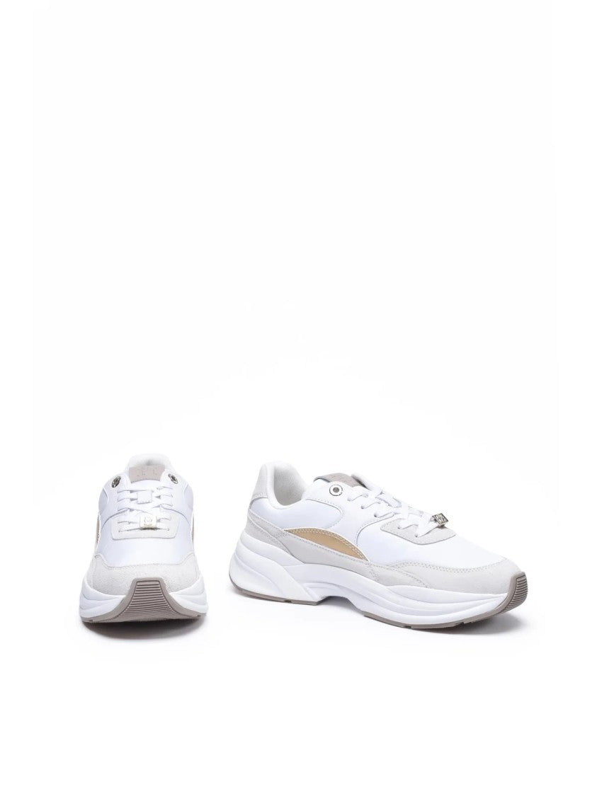 Tommy Hilfiger White Beige Chunky Runner Sneakers