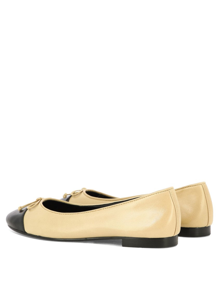 Tory Burch Goat And Bovine Leather Ballerinas