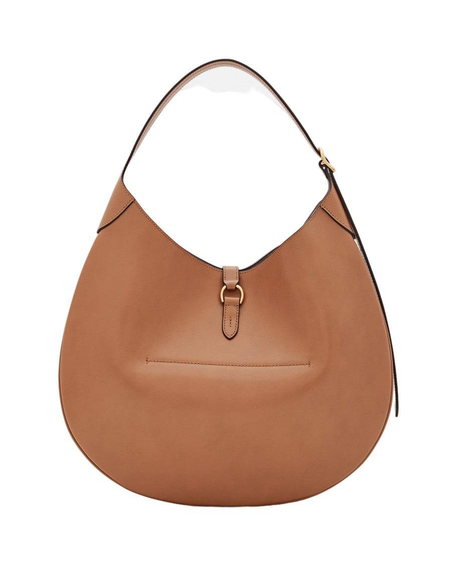 Polo Ralph Lauren Medium Hobo Shoulder Bag With Gold-Tone Logo And Partitioned Design