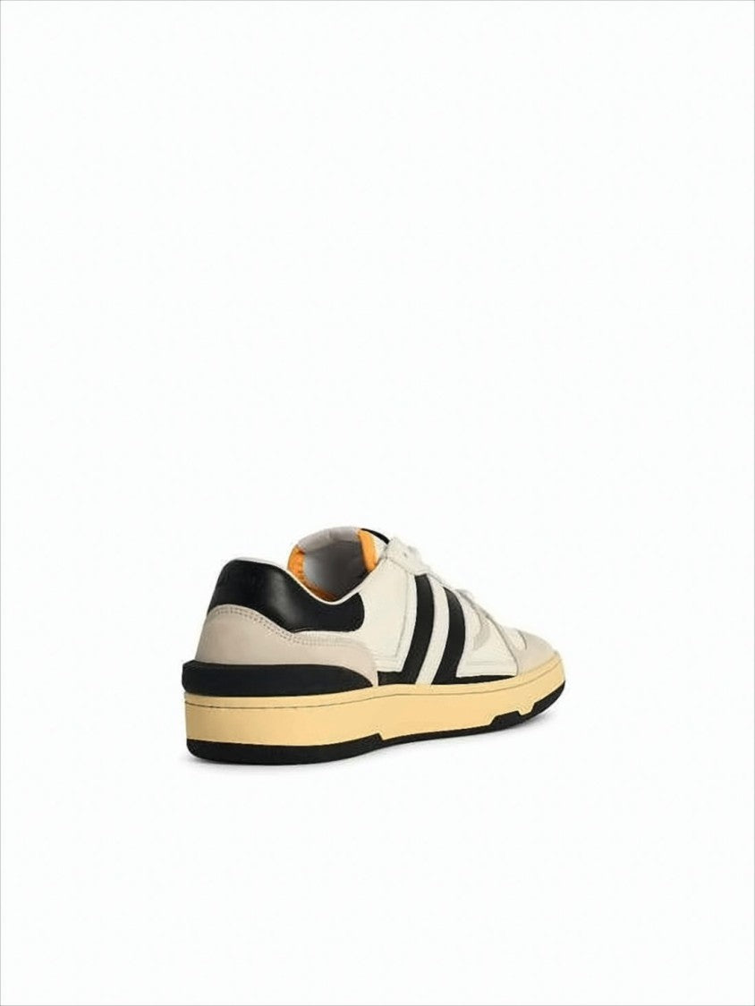 Lanvin Low-Top Sneakers With Suede And Smooth Leather Accents