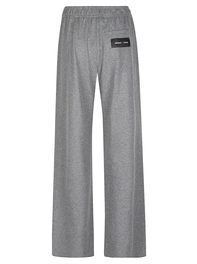 Pinko Ramona Relaxed Wide Polyester-Blend Wide-Leg Pants