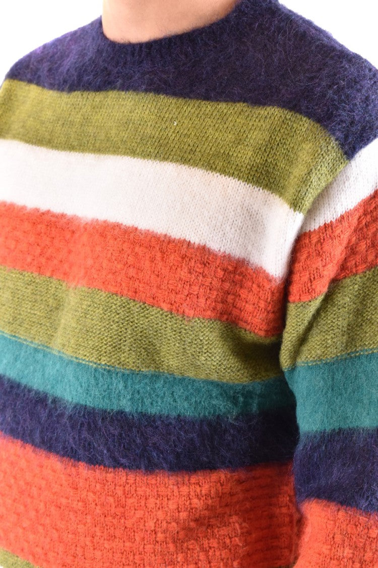 Dsquared2 Multicolor Horizontal Stripe Knit Sweater