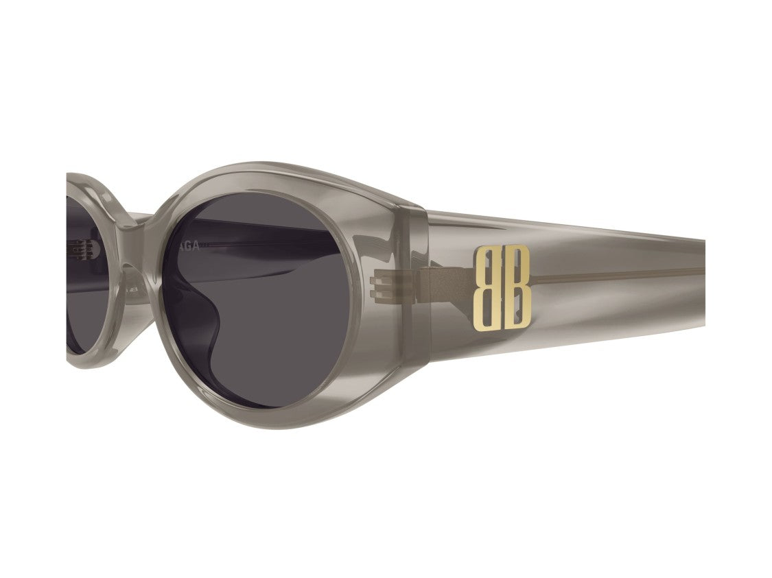 Balenciaga Gold Bb0477sa Oversized Round Sunglasses