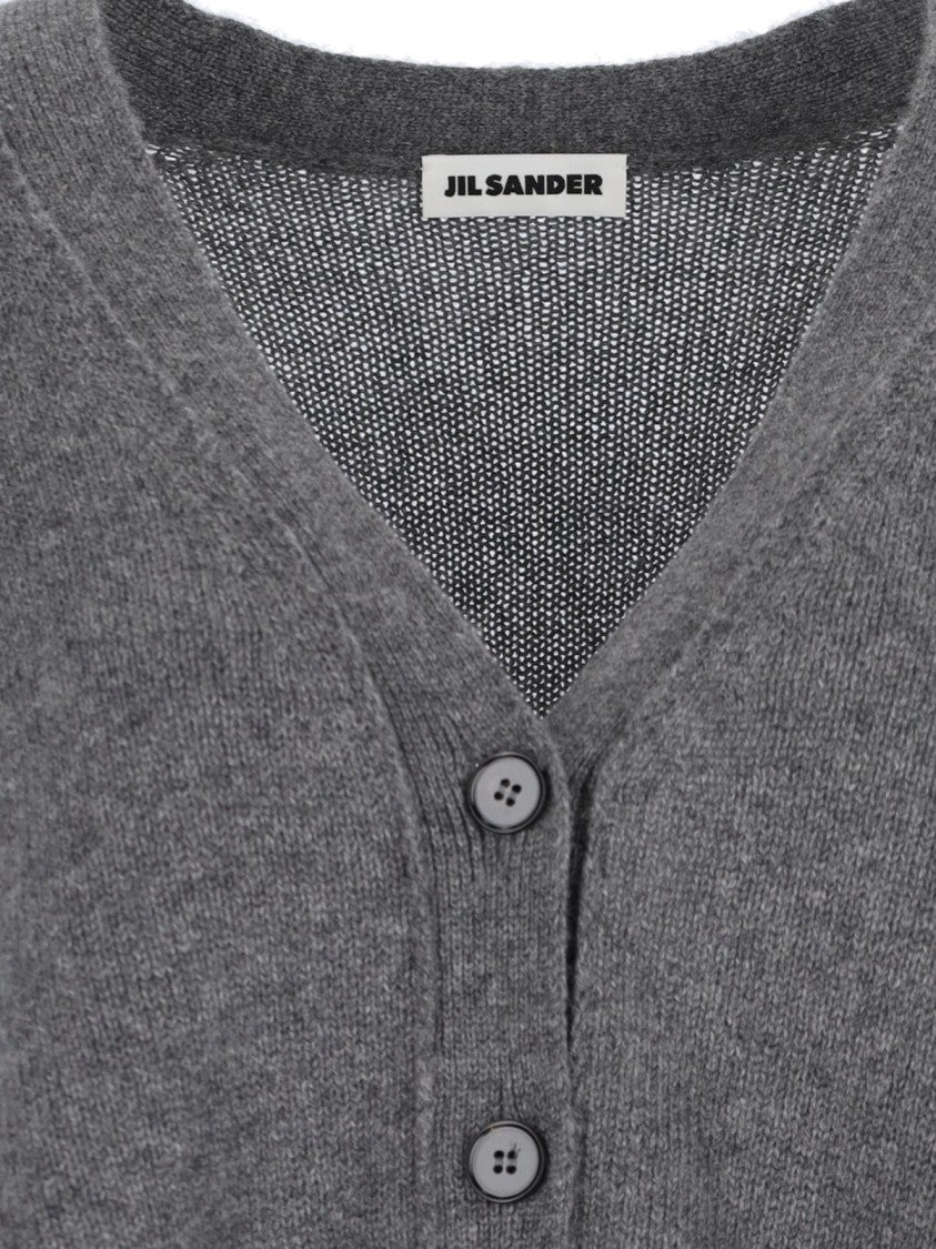 Jil Sander Cashmere Cardigan – Gray