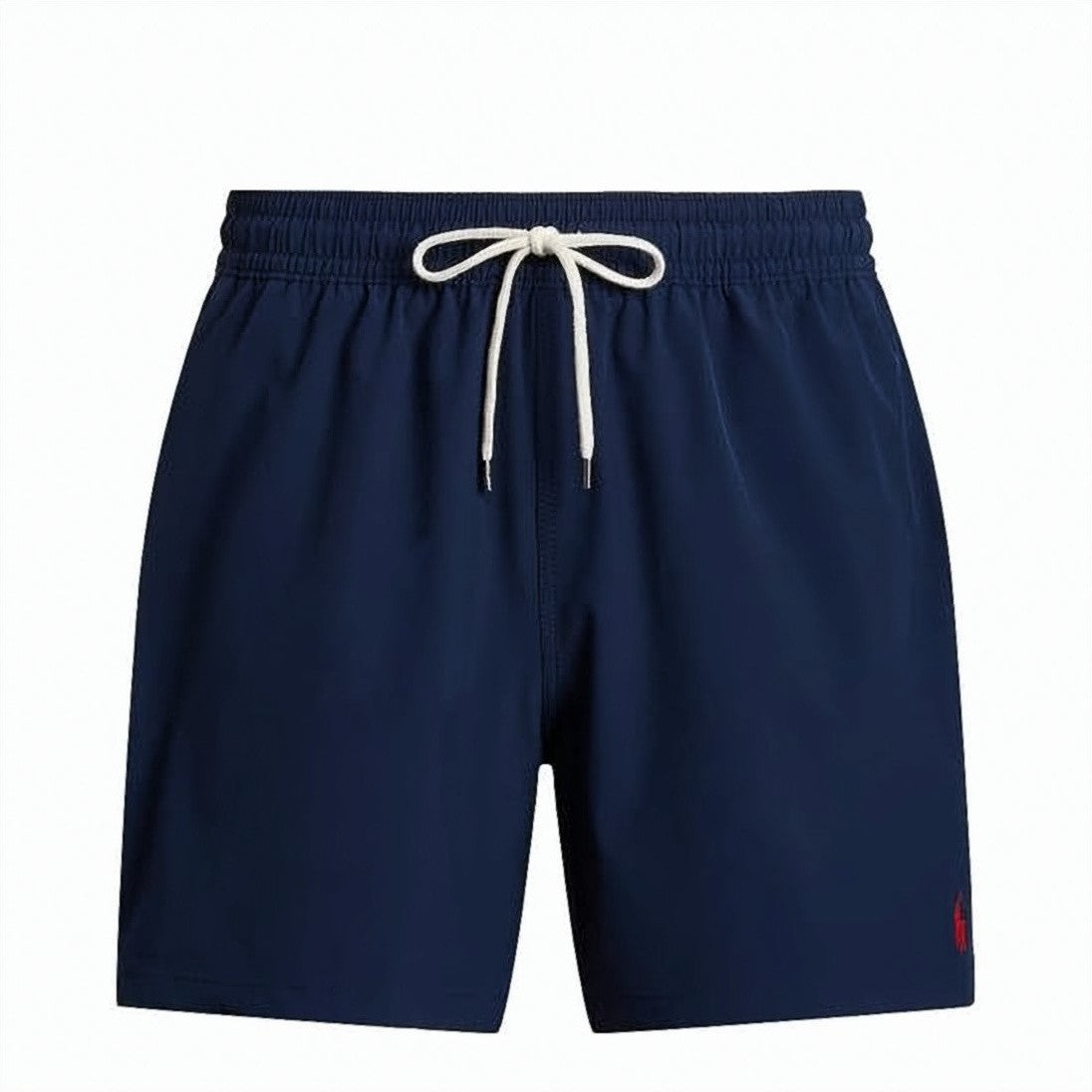 Polo Ralph Lauren Minimalistic Deep Navy Swim Shorts With Red Detail