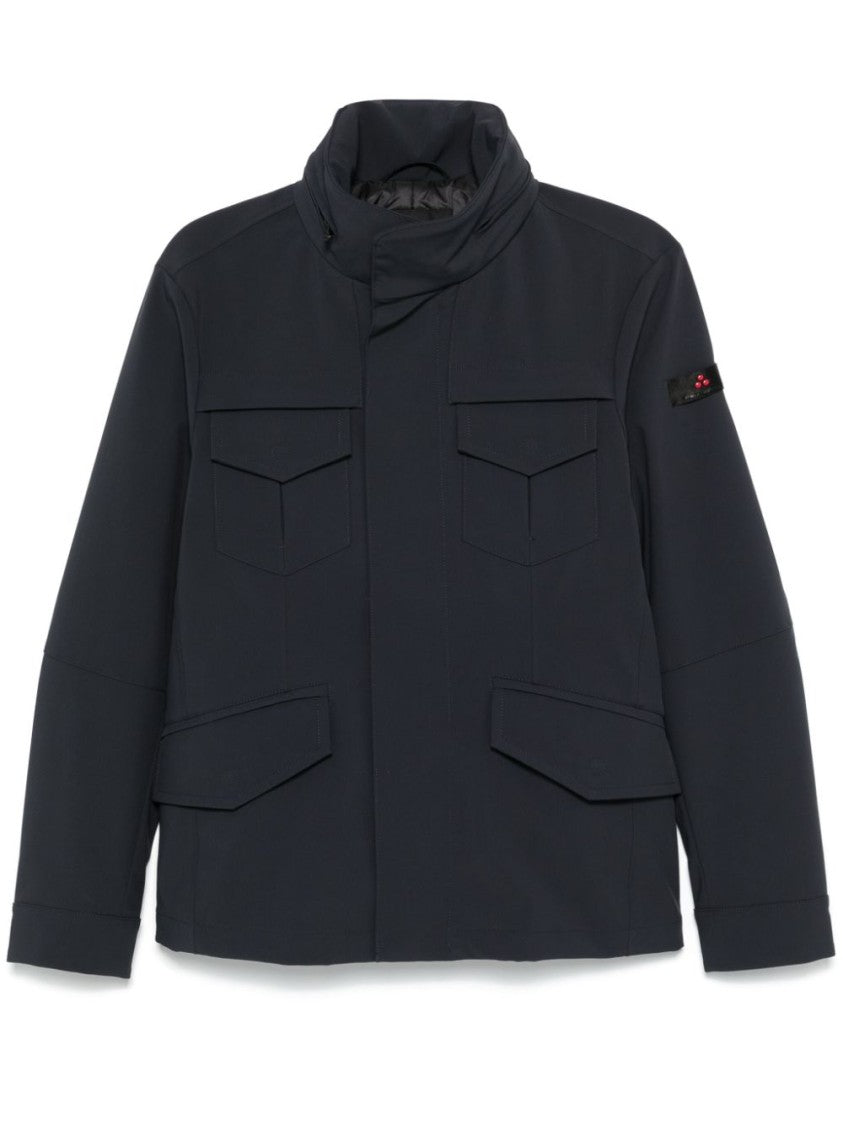 Peuterey Layered Technical Jersey Jacket With Concealed Hood