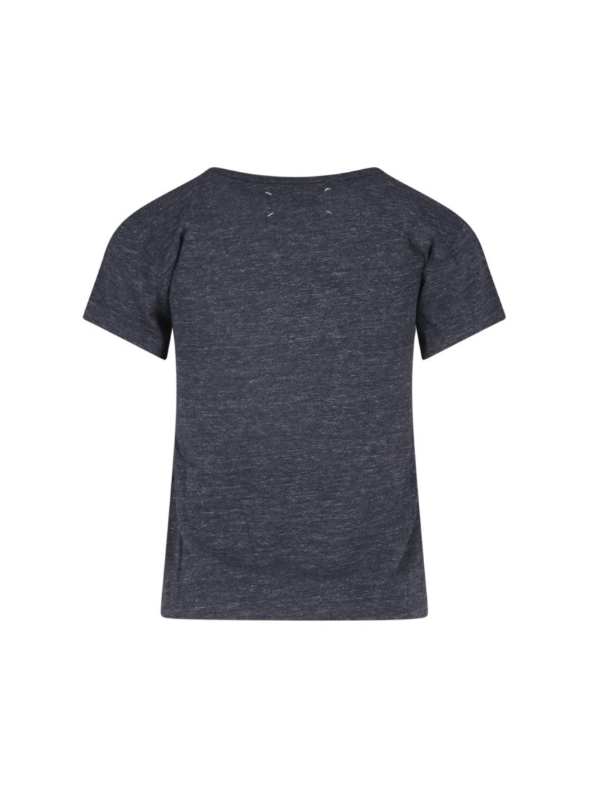 Maison Margiela Graphic Bird Print T-Shirt With Embroidered Detail