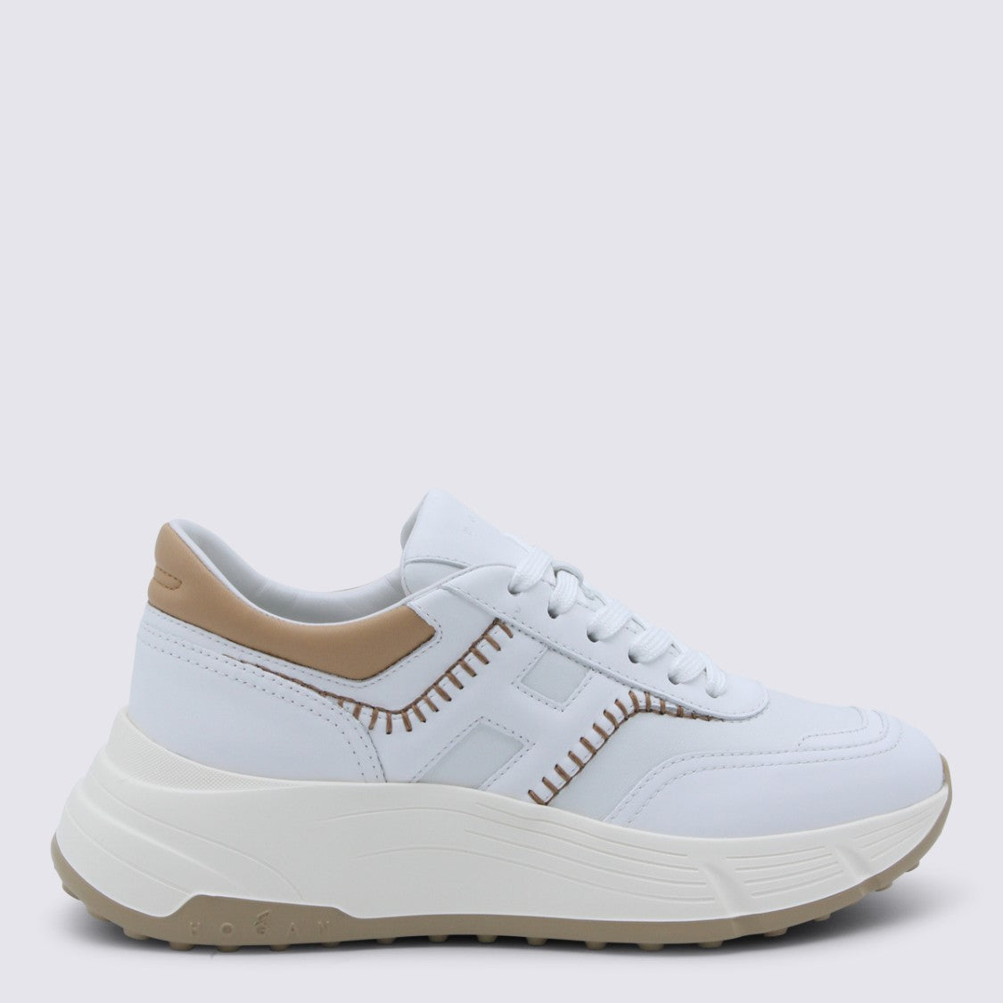 Hogan Low-Top White Sneakers With Streamlined Design