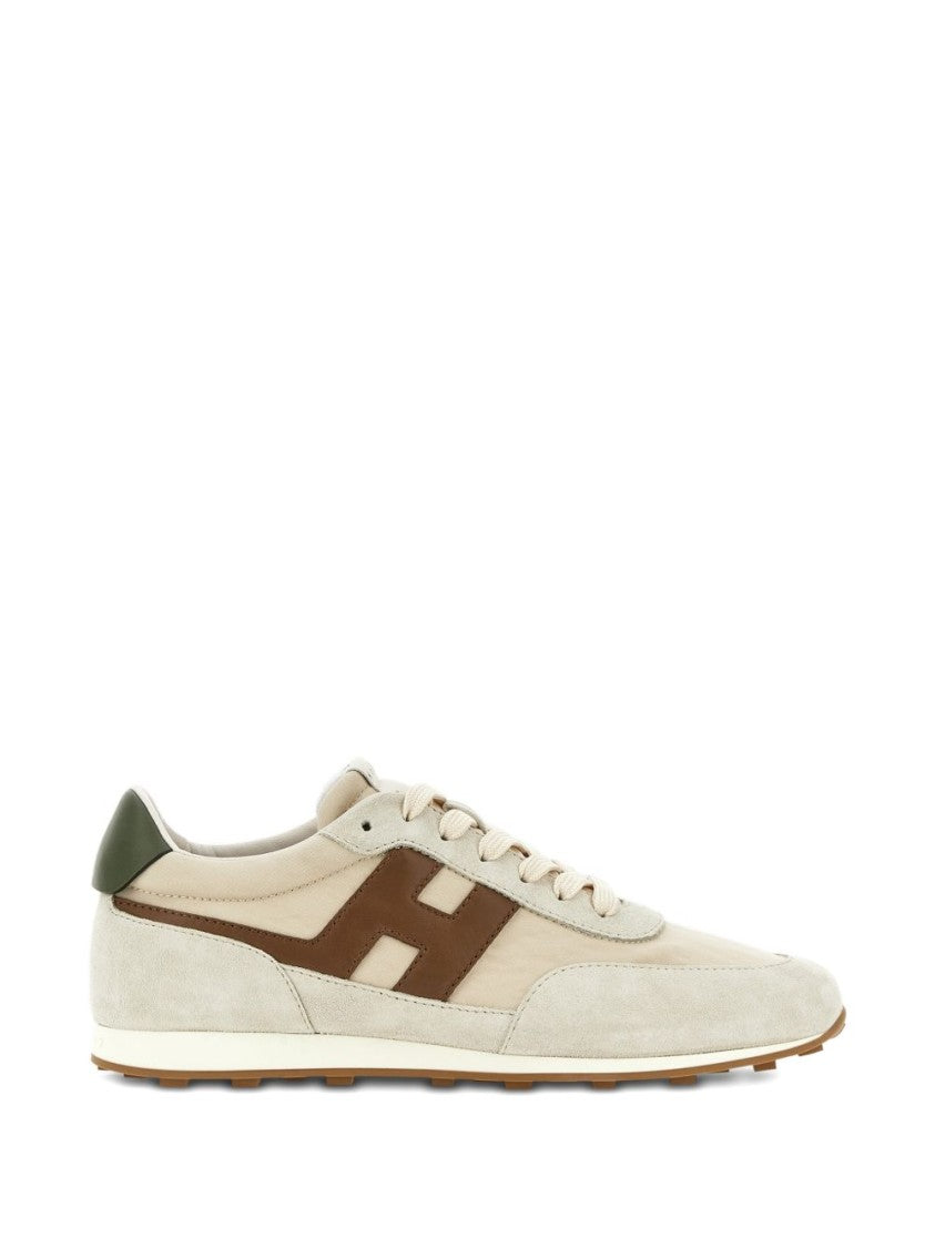 Hogan Silk And Nylon Side Zip Sneakers